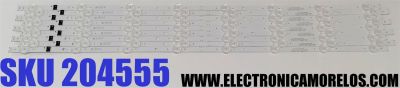KIT DE LEDS ORIGINAL PARA TV LG 9 PIEZAS / NUMERO DE PARTE EAV65049301 / SSC_Y23_SLIM TRIDENT_75UR80_BOE_S / SSC_Y23_SLIM TRIDENT_75UR80_BOE_(0.6PI)_REV00_220907 / E466169 / BOE750E6 / BOE 750E6 / PANEL NC750TQG / MODELOS 75UR8000AUA / 75UR8750PSA