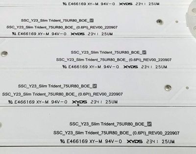 KIT DE LEDS ORIGINAL PARA TV LG 9 PIEZAS / NUMERO DE PARTE EAV65049301 / SSC_Y23_SLIM TRIDENT_75UR80_BOE_S / SSC_Y23_SLIM TRIDENT_75UR80_BOE_(0.6PI)_REV00_220907 / E466169 / BOE750E6 / BOE 750E6 / PANEL NC750TQG / MODELOS 75UR8000AUA / 75UR8750PSA - Imagen 4