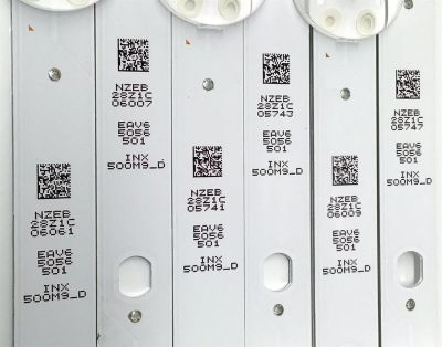 KIT DE LEDS PARA TV LG ORIGINAL 6 PIEZAS / NUMERO DE PARTE EAV65056501 / SSC_Y23 SLIM TRIDENT_50UR80_INX_A_S / SSC_Y23 SLIM TRIDENT_50UR80_INX_A_PTN0.5_REV00_220923 / PANEL NC500TQG / DISPLAY V500DJ7-QE1 B REV.C9 / MODELOS 50UR7800PSB / 50UR8000AUA - Imagen 4