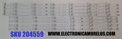 KIT DE LED'S PARA TV SAMSUNG ((8 PIEZAS)) / NUMERO DE PARTE BN96-50458A / BN96-50459A / 50458A / 50459A / 58 RR00 / 58 LR00 / 58RR00 / 58LR00 / MODELOS UN58TU / UA58TU / UN58AU / UN58CU / UE58TU / UE58AU / UA58AU / GU58AU / MAS MODELOS EN DESCRIPCIÓN