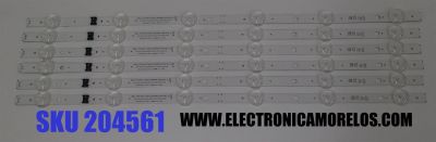 KIT DE LEDS ORIGINAL PARA TV LG 6 PIEZAS / NUMERO DE PARTE EAV65062801 / SSC_Y23 SLIM TRIDENT_50UR80_HKC(H5)_A_S / SSC_Y23 SLIM TRIDENT_50UR80_HKC(H5)_A_PTN0.5_REV00_221228 / PANEL NC500TQG / DISPLAY PT500GT04-2 / MODELO 50UR7800PSB / 50UR7800PSM