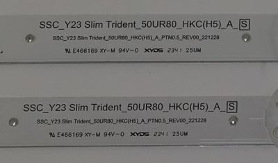 KIT DE LEDS ORIGINAL PARA TV LG 6 PIEZAS / NUMERO DE PARTE EAV65062801 / SSC_Y23 SLIM TRIDENT_50UR80_HKC(H5)_A_S / SSC_Y23 SLIM TRIDENT_50UR80_HKC(H5)_A_PTN0.5_REV00_221228 / PANEL NC500TQG / DISPLAY PT500GT04-2 / MODELO 50UR7800PSB / 50UR7800PSM - Imagen 3
