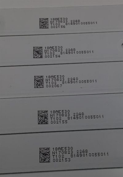 KIT DE LEDS PARA TV SCEPTRE ORIGINAL 5 PIEZAS / NUMERO DE PARTE JL.D550A1330-114BS-M / 18AE530 / N170823 / T102 / 8149010055011 / MODELO U550CV-UMR - Imagen 2