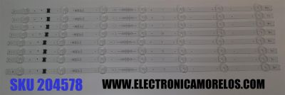 KIT DE LEDS ORIGINAL PARA TV LG 8 PIEZAS / NUMERO DE PARTE EAV65057301 / SSC_Y23_SLIM_TRIDENT_65UR80 75_SHARP_S / SSC_Y23_SLIM_TRIDENT_65UR80 75_SHARP_(06PI)_CASE1_REV00_221010 / SSC_Y23_SLIM_TRIDENT_65UR8075 / MODELO 65UR7800PSB / 65UR8750PSA