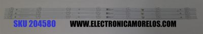 KIT DE LED'S PARA TV EVL ((3 PIEZA)) / NUMERO DE PARTE CRH-ZG40G5SP3030070312KREV1.1 / 40G7N / LB-C400-G7N-B-7-12-PH1(CKD) / Y174-L07-JA-2 / 269613 / B231226A1Z / PANEL T320XVN02.H / MODELO 32EVLSM