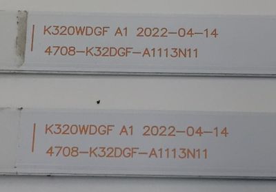 KIT DE LED'S PARA TV SHARP ((2 PIEZA)) / NUMERO DE PARTE 4708-K32DGF-A1113N11 / K320WDGF A1 / GZYH4708RA0 / 110206-32GF1041 / 23B003 / RF-231122-3230F432 / PANEL K320WDGF / DISPLAY CV320H2-F01 REV:03 / MODELO 2T-C32EF8URK - Imagen 2