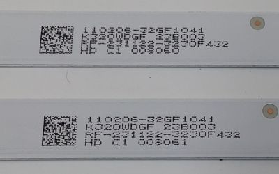 KIT DE LED'S PARA TV SHARP ((2 PIEZA)) / NUMERO DE PARTE 4708-K32DGF-A1113N11 / K320WDGF A1 / GZYH4708RA0 / 110206-32GF1041 / 23B003 / RF-231122-3230F432 / PANEL K320WDGF / DISPLAY CV320H2-F01 REV:03 / MODELO 2T-C32EF8URK - Imagen 4