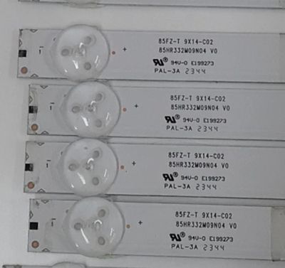 KIT DE LED'S PARA TV TCL ((14 PIEZAS)) / NUMERO DE PARTE 85HR332M09N04 V0 / 85FZ-T / 9X14-C02 / 85HR332M09N04 / E199273 / LL2A08R1C / 230101041140 / PANEL HK850WLEDM-JH25H / DISPLAY PT850GT01-4 VER.1.0 / MODELOS 85S410R / 85S450R - Imagen 4