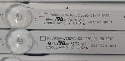 KIT DE LEDS PARA TV JVC ORIGINAL 10 PIEZAS / NUMERO DE PARTE 303TC700001 / TCL70D09-ZC62AG-03 / 4C-LB700T-ZC2 / TC700M03 / 21050BC09 / 2300016634 / PANEL LVU700PADX E0001 / DISPLAY CC700PV1D VER.01 / MODELO SI70UR / 70PFL5656/F8 - Imagen 4