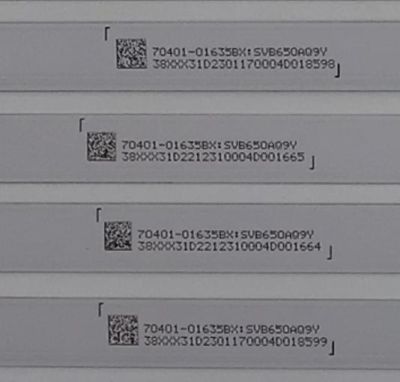 KIT DE LEDS ORIGINAL PARA TV VIZIO 12 PIEZAS / NUMERO DE PARTE 261501016370 / 40-M65Q6-30300D35-12X6-615.5X12-20220314 / 70401-01635BX / SVB650AQ9Y / DISPLAY HV650QUB-F70 / MODELO M65Q6M-K04 LBSFL5LY / M65Q6-L4 LBSFR7GZ - Imagen 3