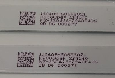 KIT DE LEDS ORIGINAL PARA TV SHARP 4 PIEZAS / NUMERO DE PARTE 4708-K50DGF-A3113N01 / K500WDGF A3 / XRJ1060 / SLC04708RA0 / 110409-50GF3021 / PANEL K500WDGF / DISPLAY CV500U5-T01 REV:01 / MODELO 4T-C50EL8UB / 100012585 50" / SI50URF - Imagen 5