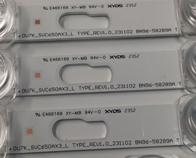 KIT DE LEDS ORIGINAL PARA TV SAMSUNG 6 PIEZAS / NUMERO DE PARTE 58289A / 58291A / SVC650AX3 / DU7K_SVC650AX3_R TYPE / DU7K_SVC650AX3_L TYPE / PANEL CY-BD065HGSV2H / JR645R / MODELOS UN65DU / TU65DU / KU65UD / LH65B / UA65DU / MAS MODELOS EN DESCRIPCIÓN - Imagen 3