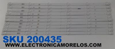 KIT DE LEDS PARA TV SONY ORIGINAL 10 PIEZAS / NUMERO DE PARTE SONY DRT 3030 L_R01_190403 / RF55F / SONY-DRT 3030 L R01 190403 / E306484 / PANEL YSAF055CNS01 / ST5461D11-1 / MODELOS KD-55X750H / KD-55X75CH