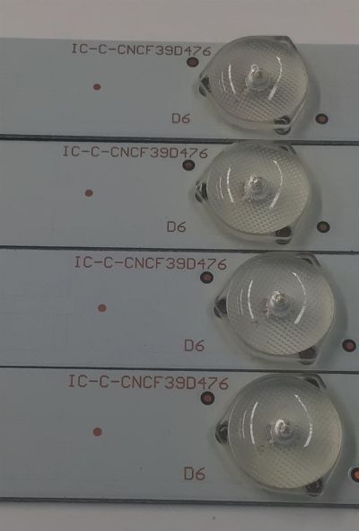 KIT DE LEDS PARA TV SEIKI ORIGINAL 4 PIEZAS / NUMERO DE PARTE IC-C-CNCF39D476  / 910-390-1013 / T390H1-P01-DY4 VER.K1 / T390H1-P01-DY4 (VER.K1) / PANEL T390H1-P01-DY4 / MODELO SE39UY04-1 - Imagen 2