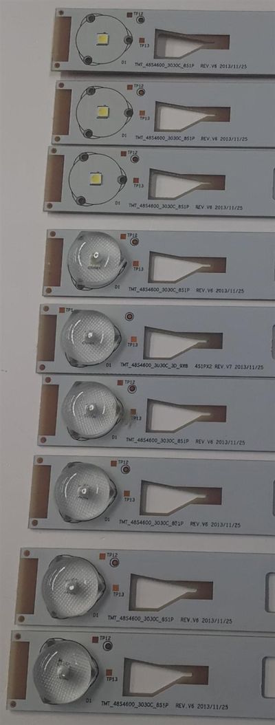 KIT DE LEDS PARA TV TCL ORIGINAL 9 PIEZAS / NUMERO DE PARTE TMT_48S4600_3030C / TMT_48S4600_3030C_8S1P / TMT_48S4600_3030C_3D_9X8 / TMT_48S4600_3030C_8S1P REV.V6 / 4S1PX2 REV.V7 / PANEL LVF480ND2L / MODELO 48FS3700 / 48FS4610 / 48FS4690 / L48F3310-3D - Imagen 5