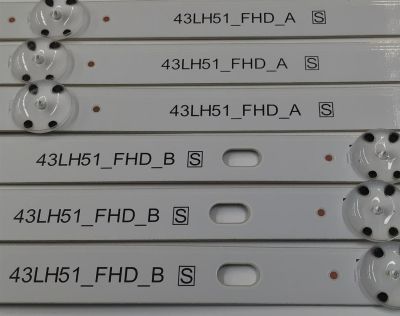 KIT DE LEDS ORIGINAL PARA TV LG 6 PIEZAS / NUMERO DE PARTE EAV63192711 / SSC_43INCH_FHD_B_REV02_150925 / SSC_43INCH_FHD_A_REV02_150925 / 43LH51_FHD_A S / 43LH51_FHD_B S / BOE43036 / PANEL NC430DGG-AAGP1 / MODELO 43UN7000PUB - Imagen 3