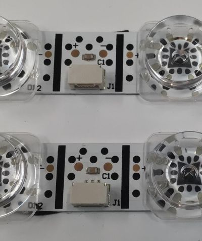 KIT DE LEDS PAR TV TCL ORIGINAL 2 PIEZAS / NUMERO DE PARTE 65S11-ZX3030A-2X18YH / 65S11-ZX3030A-2X18YH-20220607 / YHA-B0101 / 000690 / 230409 / 34LQ4-544710 / MODELO 65S451 - Imagen 3