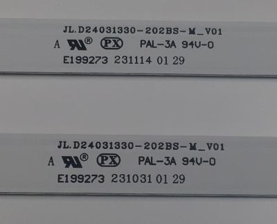 KIT DE LEDS PARA TV VIZIO ORIGINAL 2 PIEZAS / NUMERO DE PARTE JL.D24031330-202BS-M / JL.D24031330-202BS-M_V01 / 231031 01 29 / 231114 01 29 / PANEL V236HJ1-D03 RV.C1 / MODELO D24F-J09 / D24F-J09 LINI1PZ - Imagen 2