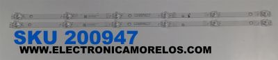 KIT DE LEDS PARA TV VIZIO ORIGINAL 2 PIEZAS / NUMERO DE PARTE 261501021380 / 06-2-32S1-2X6-0D20-590X12-EMC-V3-221213 / 230101039440 / 180L3M31-B / YF-14228 / PANEL HK315WLEDM-JH1VH / DISPLAY PT320AT04-2 VER.1.1 / MODELO VHD32M-0807 / VHD32M-08047