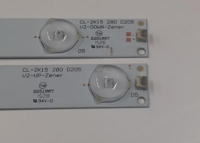 KIT DE LEDS PARA TV TOSHIBA ORIGINAL 2 PIEZAS / NUMERO DE PARTE CL-2K15 280 D205 / CL-2K15 280 D205-V2-UP-ZENER / 11800782-A0 / 11800783-A0 / UEJ02AAAYC00U58400 / PANEL C280LD-FH61 / MODELO 28L110U - Imagen 3