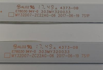 KIT DE LEDS PARA TV POLAROID ORIGINAL 2 PIEZAS / NUMERO DE PARTE 303MY320033 / MY32D07-ZC22AG-06 / 210-108-1158H / 171213B2 / 203-011-0041H / MY315M01 / 2010038085-3 / MODELO 32GSD3000FB - Imagen 3