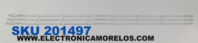 KIT DE LEDS ORIGINAL PARA TV VIZIO 3 PIEZAS / NUMERO DE PARTE 303IN500002 / INN50D08-ZC46AG-06 / B231D0000 / 2BJAB0LB / 00EQX3 / MODELO V505-J09