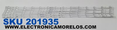 KIT DE LEDS PARA TV TCL ORIGINAL 6 PIEZAS / NUMERO DE PARTE 75S12-ZX3030A1-14X4KW-V5-20220810-TJ / 75S12-ZX3030B1-14X2KW-V5-20220810-TJ / B0101-001001 / B0101-001000 / 4520061AL / 230323028 / 230323029 / 75S12-A-CKD / 75S12-A-CKD / MODELO 75 