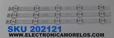 KIT DE LEDS PARA TV LG ORIGINAL 3 PIEZAS / NUMERO DE PARTE EAV64755501 / SSC_Y19_43LM63 / SSC_Y19_TRIDENT_43LM63_REV00_181029 / E469119 / BOE 430H1 / BOE430H1 / PANEL NC430DUE-ABHXC / MODELOS 43LM6300PUB / 43LM6300PLA