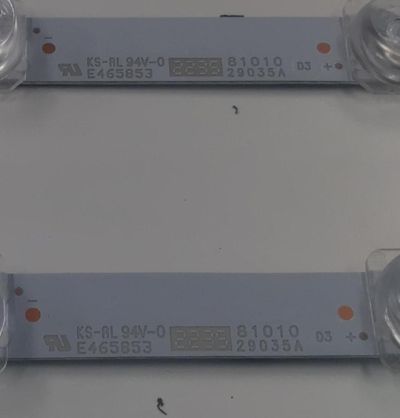 KIT DE LEDS PARA TV VIZIO ORIGINAL 2 PIEZAS / NUMERO DE PARTE LB5800K V0_00 / LB5800K V0 00 / 210BZ18D0B33MBR00L / E465853 / 3B586 000002R / MODELOS M585M-K01 / V585M-K01 - Imagen 2