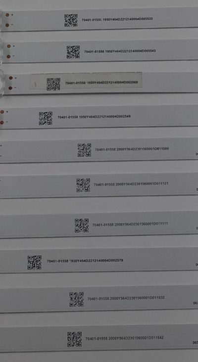 KIT DE LEDS PARA TV VIZIO ORIGINAL 16 PIEZAS / NUMERO DE PARTE M08-BD75030-0601N-5608B / SHINE0N M08-BD75030-0601N-5608B / 70401-01558 / 1950Y464D2212140004D00 / PANEL BOEI750WQ1 / DISPLAY HV750QUB-F91 / MODELO V755-J04 / V755-J04 LBSFE5RZ - Imagen 2