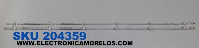 KIT DE LEDS PARA TV VIZIO ORIGINAL 2 PIEZAS / NUMERO DE PARTE 303IN400038D / INN40D06-ZC46AG-11D / B341C0000 / 47HAB0LB / 00FZAL  / PANEL V400HJ9-D03 / MODELO D40F-J09