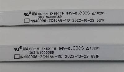 KIT DE LEDS PARA TV VIZIO ORIGINAL 2 PIEZAS / NUMERO DE PARTE 303IN400038D / INN40D06-ZC46AG-11D / B341C0000 / 47HAB0LB / 00FZAL  / PANEL V400HJ9-D03 / MODELO D40F-J09 - Imagen 3
