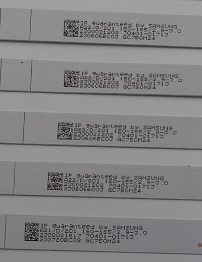 KIT DE LEDS ORIGINAL PARA TV VIZIO 12 PIEZAS / NUMERO DE PARTE 303HX750030D / HFSX75D06-ZC42AG-12D / 2300021202 / 230606BC03 / 70401-01713 / GC750M24 / PANEL BOEI750WQ1 / DISPLAY HV750QUB-F91 / MODELO V755X-K04 / V755M-K04 - Imagen 4