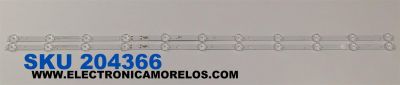 KIT DE LEDS PARA TV WESTINGHOUSE ORIGINAL 2 PIEZAS / NUMERO DE PARTE 30342011001J / LED42D11-ZC52AG-02J / 11S1P / 221228AB02 / 42000M59 / MODELO WR43FX2019