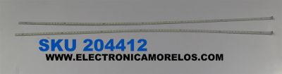 KIT DE LEDS PARA TV TOSHIBA ORIGINAL 2 PIEZAS / NUMERO DE PARTE TT-46T10001 / TT-46T10001-YY31B-X-W-11R / TT-46T10001-YY31B-X-W-11R-1547 / TT-46T10001-YY31B-X-W-11R-1565 / 73.46T10.001-0-SX1 / PANEL T460HF02.V1 / MODELO 46UL863