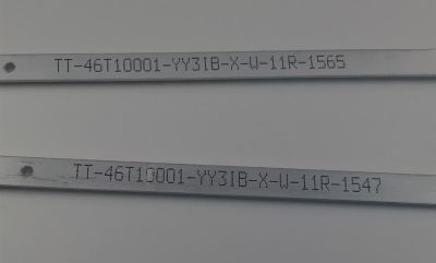 KIT DE LEDS PARA TV TOSHIBA ORIGINAL 2 PIEZAS / NUMERO DE PARTE TT-46T10001 / TT-46T10001-YY31B-X-W-11R / TT-46T10001-YY31B-X-W-11R-1547 / TT-46T10001-YY31B-X-W-11R-1565 / 73.46T10.001-0-SX1 / PANEL T460HF02.V1 / MODELO 46UL863 - Imagen 2