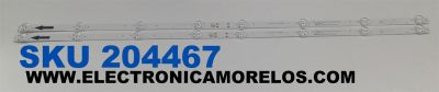 KIT DE LEDS PARA TV PHILIPS ORIGINAL 2 PIEZAS / NUMERO DE PARTE 303TC400037D / TCL40D08-ZC62AG-09D / 8S1P / 4C-LB400T-ZC3C / TC400M06 / 221031AC09 / 2300019331 / PANEL LVF400CMDX E0226 / DISPLAY V400HJ9-PE1 REV.C4 / MODELO 40PFL4775/F7 / 40PFL4775/F7 A