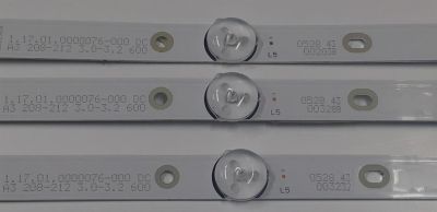 KIT DE LEDS PARA TV ORIGINAL 3 PIEZAS / NUMERO DE PARTE MS-L3959 V1 / 1.17.01.0000076-000 DC / A3 208-212 3.0-3.2 600 / 0528 43 - Imagen 2
