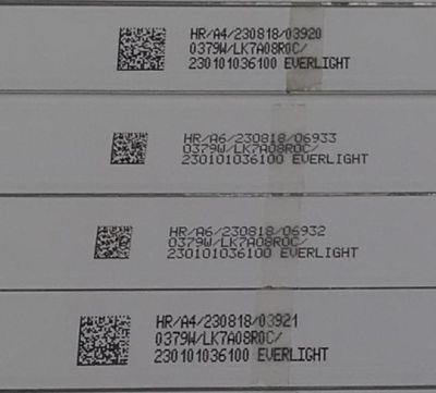 KIT DE LEDS PARA TV TCL ORIGINAL 14 PIEZAS / NUMERO DE PARTE 85HR332M09N01 / 85HR332M09N01 V2 / 85FZ 9X14-C04 / HR/A6/230818 / 0379W / LK7A08R0C / 230101036100 / PANEL HK850WLEDM-JH23H / MODELO 85S450G - Imagen 3