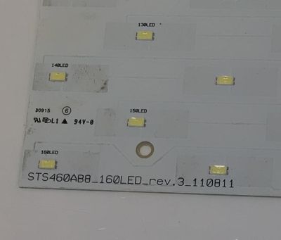KIT DE LED´S PARA TV NEC 4 PIEZAS ORIGINALES  / NUMERO DE PARTE BN96-04519A / STS460AB8_160D_REV.3_110811 / 04519A / MODELO X464UNS - Imagen 3