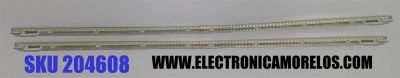 KIT DE LED´S PARA PARA TV SAMSUNG 2 PIEZAS ORIGINAL / NUMERO DE PARTE 2012SVS65 V2 / SAMSUNG 2012SVS65 V2 LEFT56 REV0.5 1200227 / SAMSUNG 2012SVS65 V2 RIGHT56 REV0.5 1200227 / BN64-02086A / PANEL CY-FE650DSAV2V / MODELO UN65ES6500 /  LH65MEBPLGA