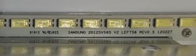 KIT DE LED´S PARA PARA TV SAMSUNG 2 PIEZAS ORIGINAL / NUMERO DE PARTE 2012SVS65 V2 / SAMSUNG 2012SVS65 V2 LEFT56 REV0.5 1200227 / SAMSUNG 2012SVS65 V2 RIGHT56 REV0.5 1200227 / BN64-02086A / PANEL CY-FE650DSAV2V / MODELO UN65ES6500 /  LH65MEBPLGA - Imagen 4