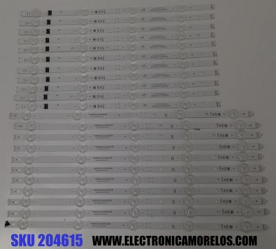 KIT DE LED´S PARA TV LG 22 PIEZAS ORIGINALES / NUMERO DE PARTE EAV65066301 / EAV65066401 / SSC_Y23 SLIM TRIDEM_86UR75_BOE_B_S / SSC_Y23 SLIM TRIDEM_86UR75_BOE_A_0.6PI_REV00_220607 / MODELO 86UR8000AUA / 86UR8000AUA.BUSGLKR