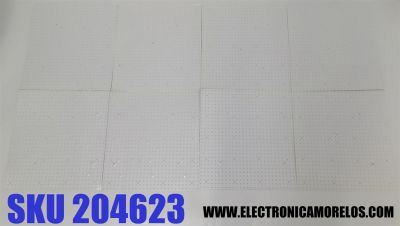 KIT DE LED´S PARA TV SAMSUNG 8 PIEZAS ORIGINALES / NUMERO DE PARTE BN97-19215A / BN97-19216A / BN41-02986A / BN41-02986 / 22Y 4KQ95 55 / DFVC2152 / BN41-02986A-000 / VSM205T / VSM204T / MODELO QN55QN95BAFXZA / QN55QN95BAFXZA CB02