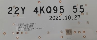 KIT DE LED´S PARA TV SAMSUNG 8 PIEZAS ORIGINALES / NUMERO DE PARTE BN97-19215A / BN97-19216A / BN41-02986A / BN41-02986 / 22Y 4KQ95 55 / DFVC2152 / BN41-02986A-000 / VSM205T / VSM204T / MODELO QN55QN95BAFXZA / QN55QN95BAFXZA CB02 - Imagen 6