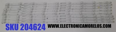 KIT DE LED´S PARA TV HISENSE 8 PIEZAS ORIGINALES / NUMERO DE PARTE SVH700A49 / ZD_SSC_D700_8X9_02_TDE30_V1.40_20211022 / HD700Y1U41-L3 / 2021082403 / SVH700A49+ZDJGHIP7.820.241HIP7.820.241 / 1269989 / 5Q2C B1 / PANEL HD700Y1U41-L3 / MODELO 70A6 / 70A6F