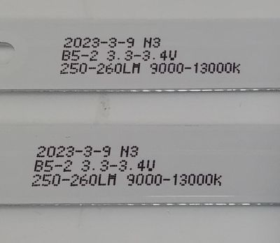 KIT DE LED´S PARA TV EVL 2 PIEZAS ORIGINALES / NUMERO DE PARTE MSG-T320-V6-3030-19001-2-06 / 1.3.1070320266 / PC67182A / 250-260LM / 9000-13000K / MODELO 32EVLSM - Imagen 5