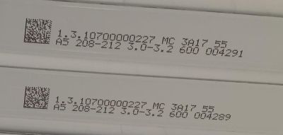 KIT DE LEDS PARA TV TD SYSTEMS ORIGINAL 5 PIEZAS / NUMERO DE PARTE MS-L3630 V3 / 1.3.10700000227 / MODELO K55DLG12US - Imagen 3