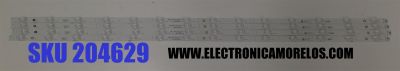 KIT DE LED´S PARA TV HISENSE 4 PIEZAS ORIGINALES / NUMERO DE PARTE JL.D550E1330-003BS-M / JL.D550E1330-003BS-M_V02 / HD550Y3U51-T0L4 / 2020123101 / 1286038 / 6UC8 / PANEL HD550Y3U51-T0L4 / MODELO 55A7G