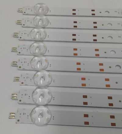 KIT DE LEDS PARA TV ONN ORIGINAL 8 PIEZAS / NUMERO DE PARTE 30365007055D / LED65D07-ZC62AG-12DF / B005P00107406A / 6500097S / 240524BF03 / MODELO 100012587 65 PULGADAS - Imagen 2